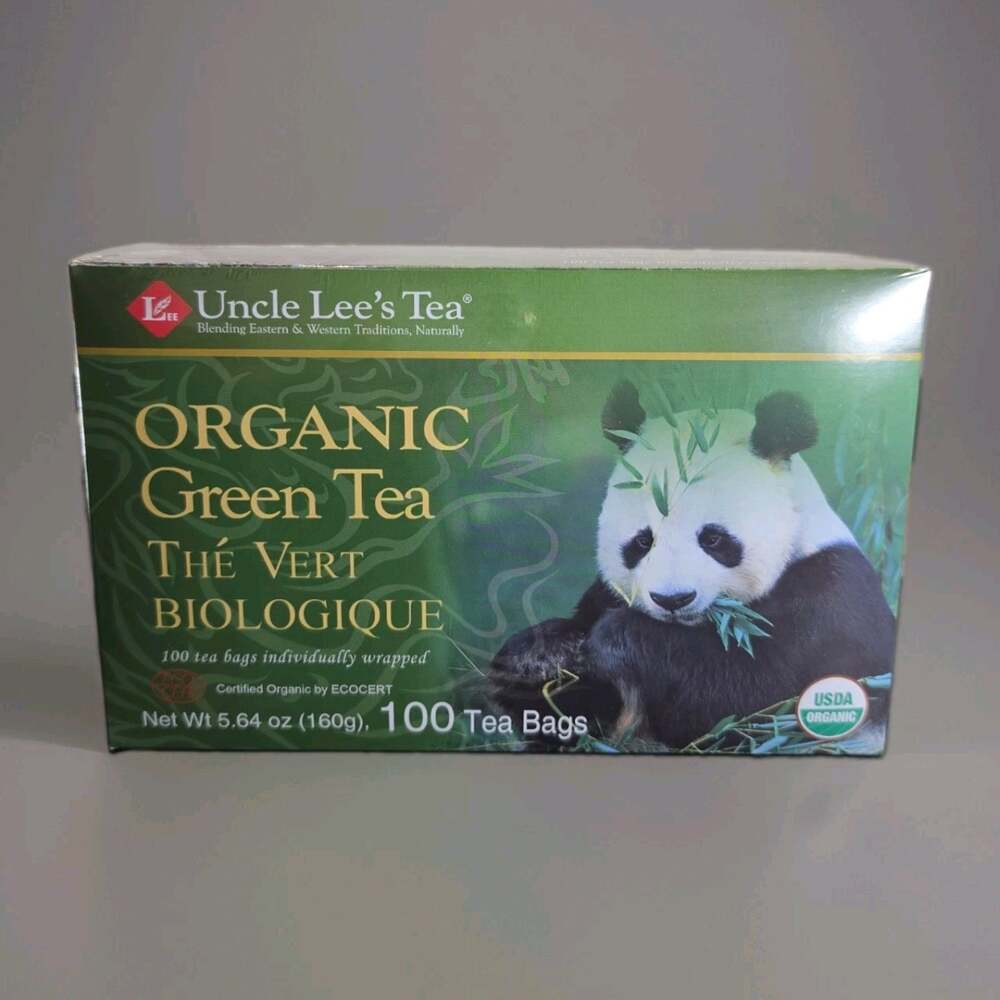 Uncle Lees Teas, Organic Green Tea, 100 Bags USDA Organic